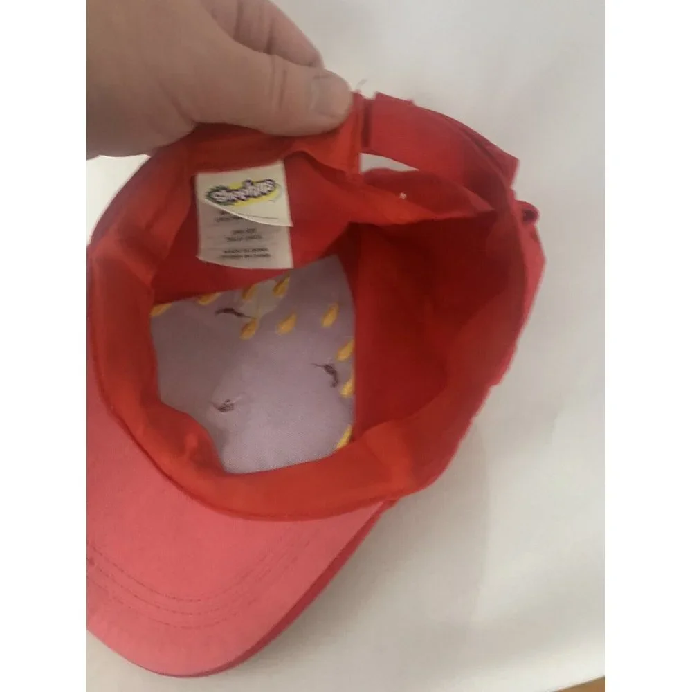 Shopkins Moose Red Embroidered Kids Adjustable One Size Hat Baseball Cap - Picture 3 of 4